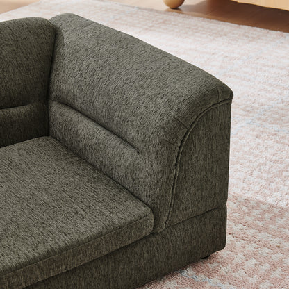 52" Oversized Premium Linen Dog Sofa – Elevated Pet Couch with Curved Armrests & Joint-Supportive Foam for Large & Extra Large Dogs