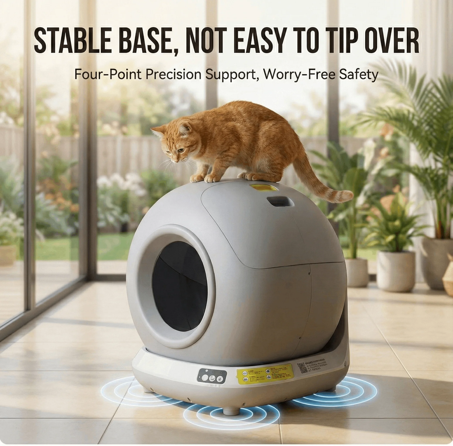 Automatic Cat Litter Box 78L Extra Large App Smart Controlled Litter Box Self-Cleaning Cat Toilet
