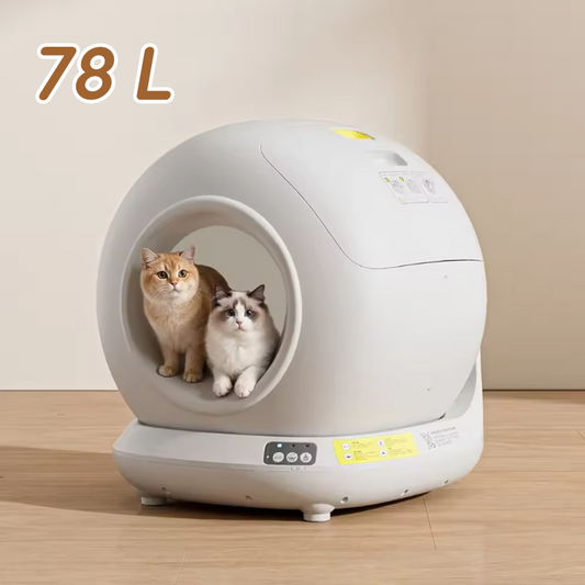 Automatic Cat Litter Box 78L Extra Large App Smart Controlled Litter Box Self-Cleaning Cat Toilet
